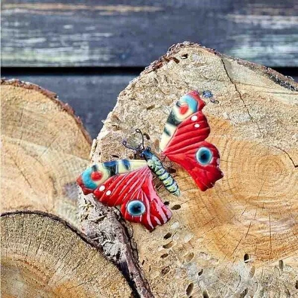 Vlinder Dagpauwoog 19 Cm Muurdeco - Afbeelding 2