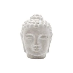 Boeddhahoofd Uit Cement - 16 × 16 × 21,5 Cm