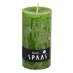 Rustieke Cilinderkaars Olijfgroen - 60 Uren