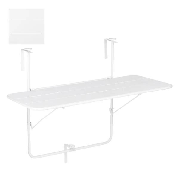 Balkontafel Wit - 88 × 51,5 × 67 Cm