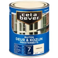 Cetabever Meesterbeits Deur & Kozijn Dekkend, Crèmewit - 750 Ml