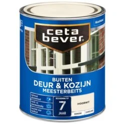 Cetabever Meesterbeits Deur & Kozijn Dekkend, Ivoorwit - 750 Ml