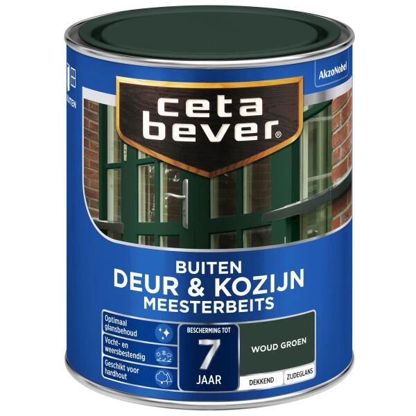 Cetabever Meesterbeits Deur & Kozijn Dekkend, Woudgroen - 750 Ml