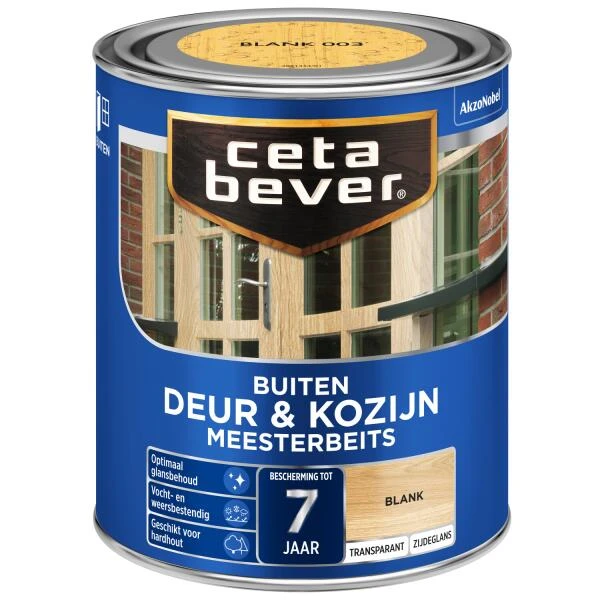 Cetabever Meesterbeits Deur & Kozijn Transparant Zijdeglans, Blank - 750 Ml