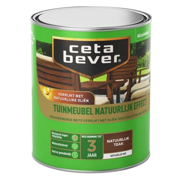 Cetabever Tuinmeubel Natuurlijk Effect, Teak - 750 Ml