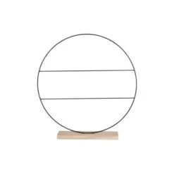 Decoratie Cirkel Op Voet Met Verdeling - 55 × 9 Cm