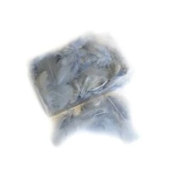 Decoratieve Pluimen - Licht Grijs