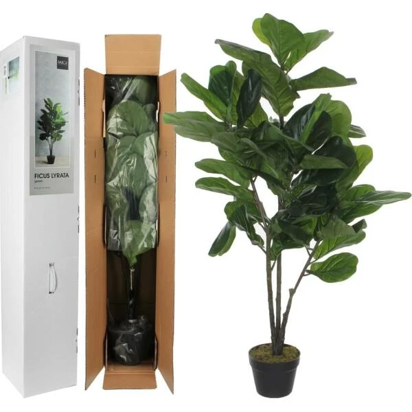 Kunstplant Ficus Lyrata 120 Cm