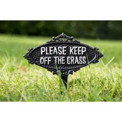 ESSCHERT DESIGN Keep Off The Grass - Tuinprikker Ijzer