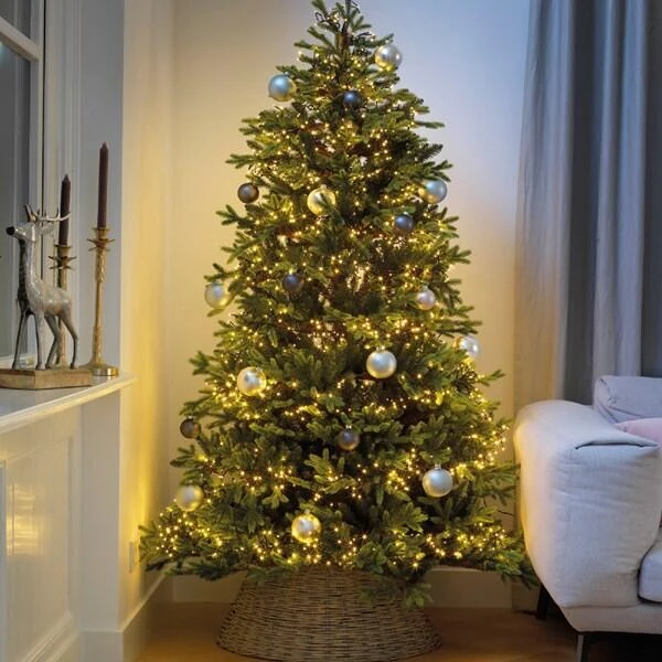 Kerstverlichting Cluster 456 Led Warm Wit - 6 M Groen - Afbeelding 3