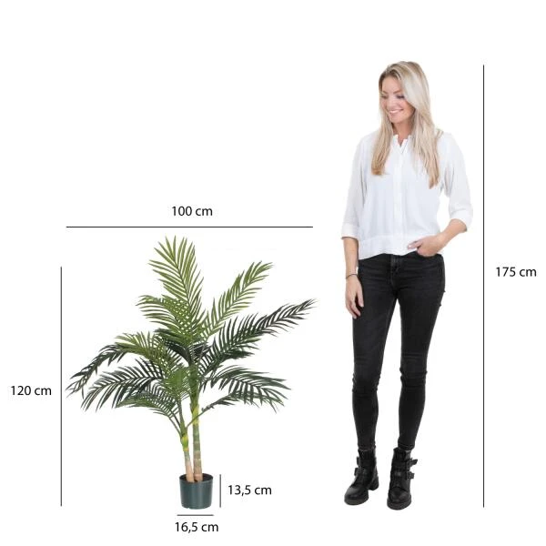 Kunstplant Areca Palm - 120 × 100 Cm - Afbeelding 2