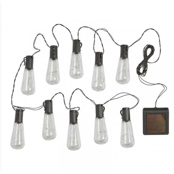 Lichtslinger Eureka Op Zonne-energie - 10 Bulbs - 380 Cm