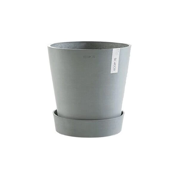 ECOPOTS Amsterdam Onderschotel Op Wielen - Blauwgrijs Ø 41,60 Cm - Afbeelding 4