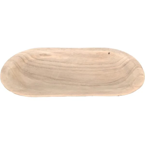 Paulownia Schaal Ovaal - 31 × 16 × 3 Cm