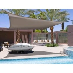 Zonnescherm Schaduwdoek Vierkant - Bruin 3,4 × 3,4 M